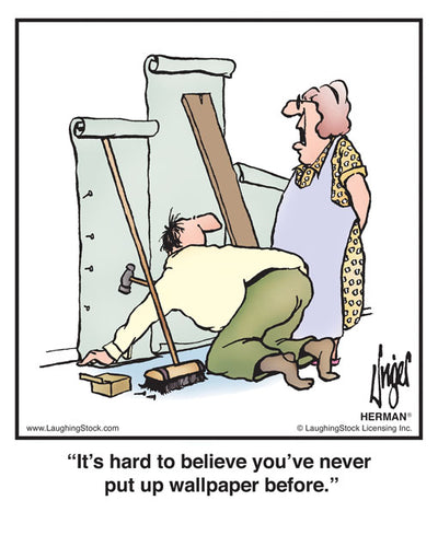 It’s hard to believe you’ve never put up wallpaper before.