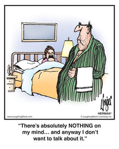 There’s absolutely NOTHING on my mind… and anyway I don’t want to talk about it.