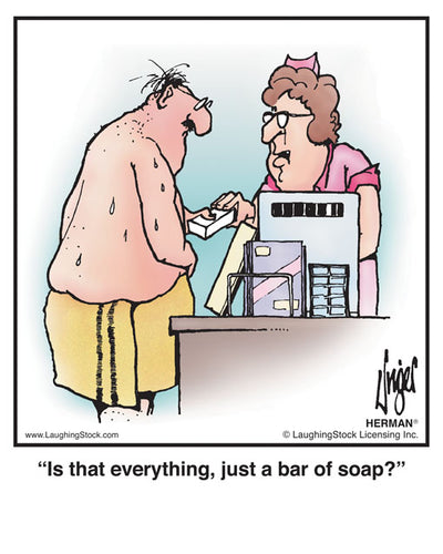 Is that everything, just a bar of soap?