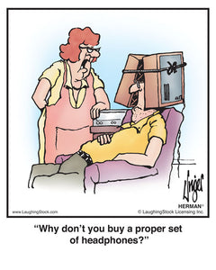 Why don’t you buy a proper set of headphones?