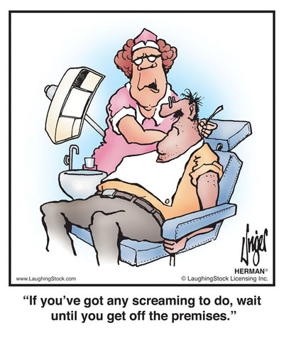 If you’ve got any screaming to do, wait until you get off the premises.