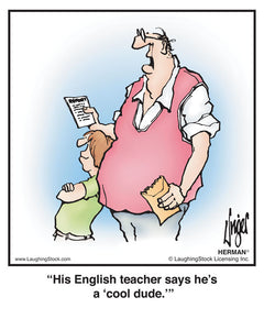 His English teacher says he’s a ‘cool dude.’