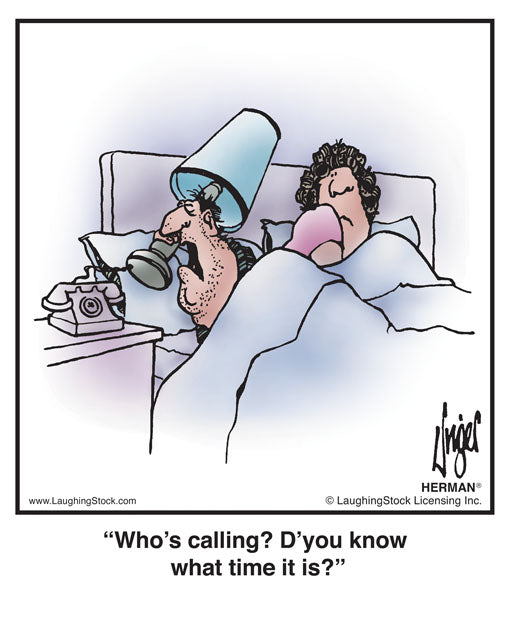 Who’s calling? D’you know what time it is?