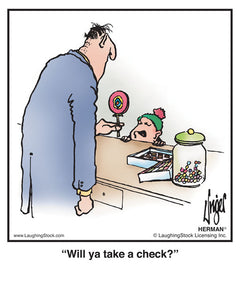 Will ya take a check?