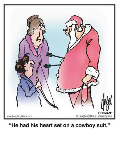 He had his heart set on a cowboy suit.
