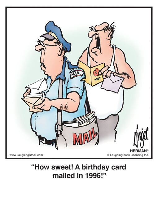 How sweet! A birthday card mailed in 1996!