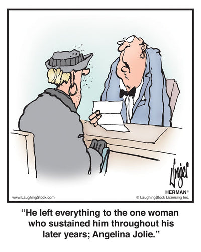 He left everything to the one woman who sustained him throughout his later years; Angelina Jolie.