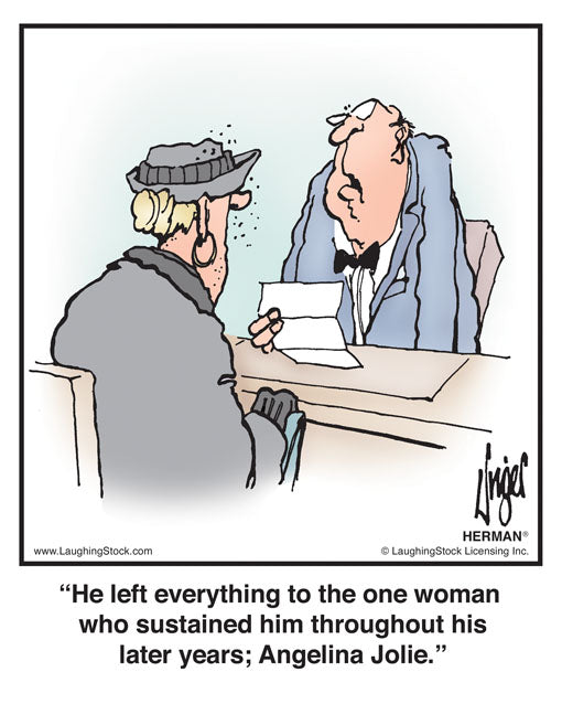 He left everything to the one woman who sustained him throughout his later years; Angelina Jolie.