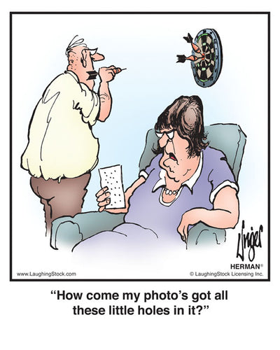 How come my photo’s got all these little holes in it?