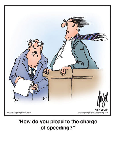 How do you plead to the charge of speeding?