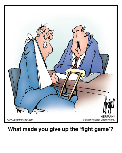 What made you give up the ‘fight game’?
