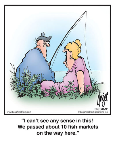 I can’t see any sense in this! We passed about 10 fish markets on the way here.