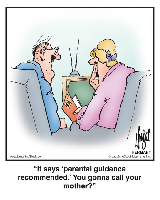 It says ‘parental guidance recommended.’ You gonna call your mother?