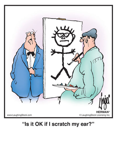 Is it OK if I scratch my ear?