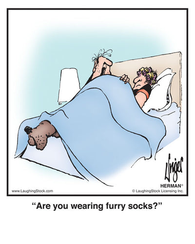 Are you wearing furry socks?