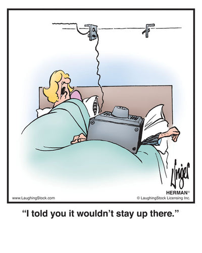 I told you it wouldn’t stay up there.