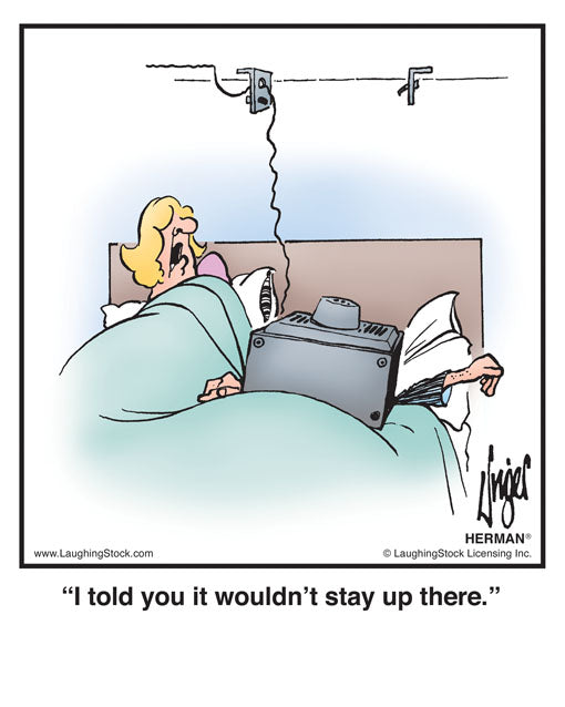 I told you it wouldn’t stay up there.