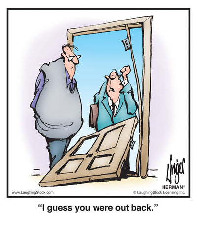 I guess you were out back.