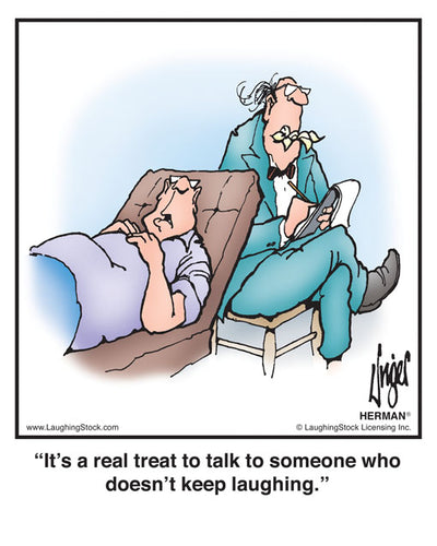 It’s a real treat to talk to someone who doesn’t keep laughing.