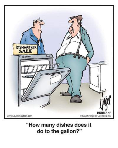How many dishes does it do to the gallon?