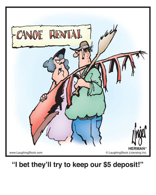 I bet they’ll try to keep our $5 deposit!