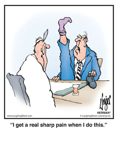 I get a real sharp pain when I do this.