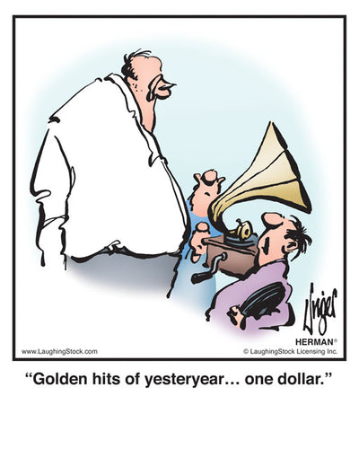 Golden hits of yesteryear… one dollar.