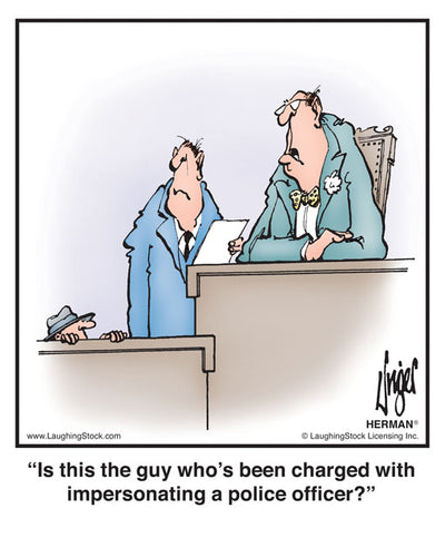 Is this the guy who’s been charged with impersonating a police ofﬁcer?