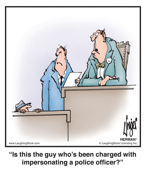 Is this the guy who’s been charged with impersonating a police ofﬁcer?