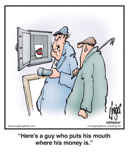 Here’s a guy who puts his mouth where his money is.