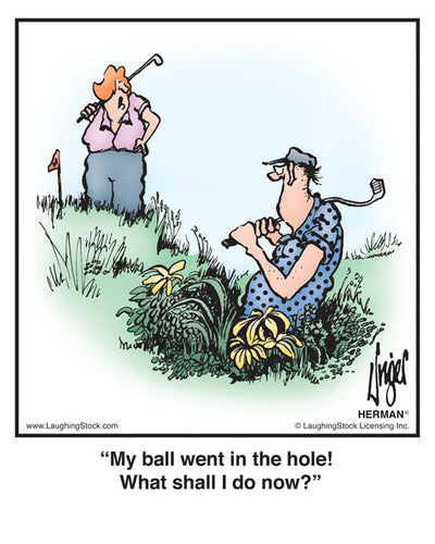 My ball went in the hole! What shall I do now?