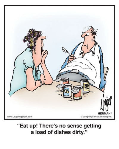 Eat up! There’s no sense getting a load of dishes dirty.