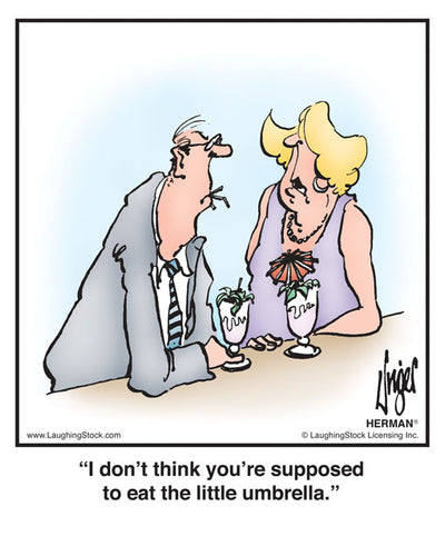 I don’t think you’re supposed to eat the little umbrella.