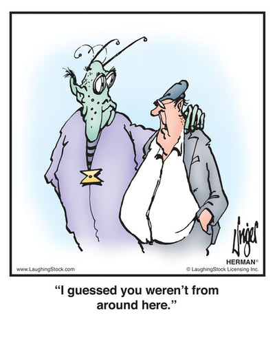 I guessed you weren’t from around here.