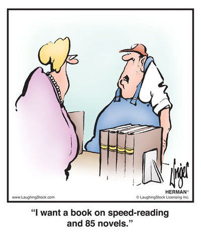 I want a book on speed-reading and 85 novels.