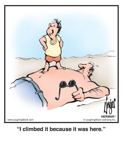 I climbed it because it was here.