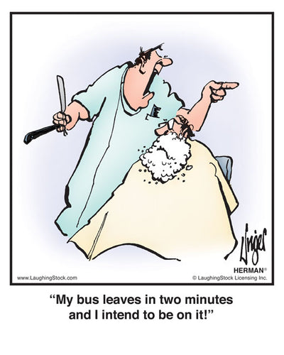 My bus leaves in two minutes and I intend to be on it.