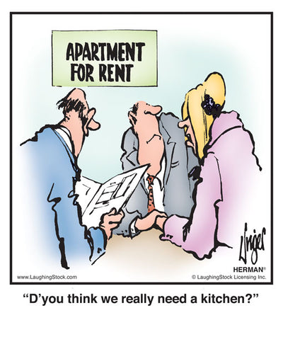 D’you think we really need a kitchen?