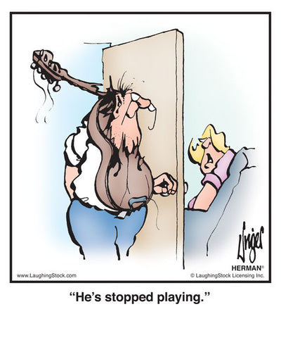 He’s stopped playing.