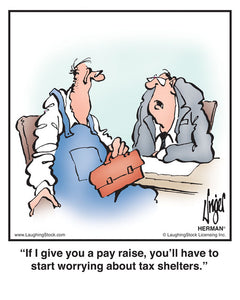 If I give you a pay raise, you’ll have to start worrying about tax shelters.