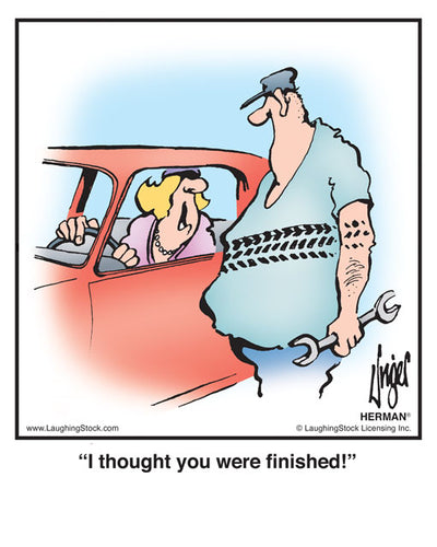 I thought you were ﬁnished!