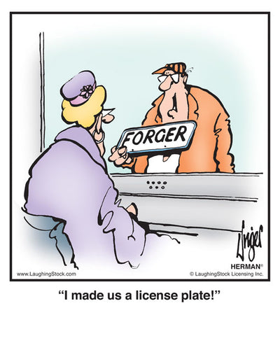 I made us a license plate!