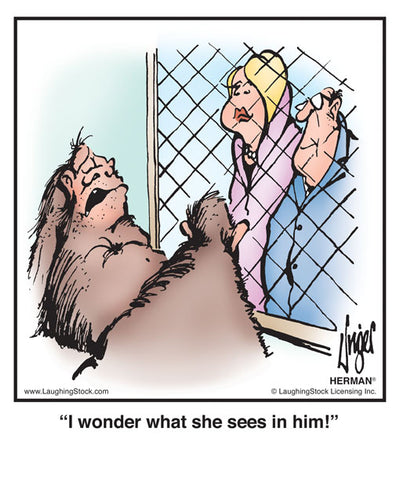 I wonder what she sees in him!