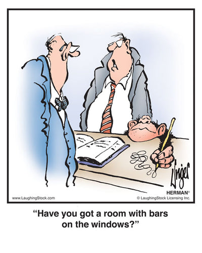 Have you got a room with bars on the windows?