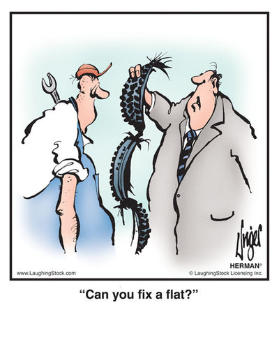 Can you fix a ﬂat?