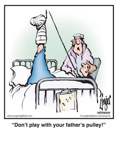Don’t play with your father’s pulley!