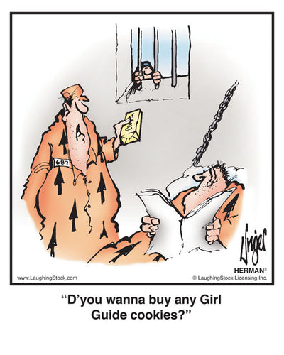 D’you wanna buy any Girl Guide cookies?