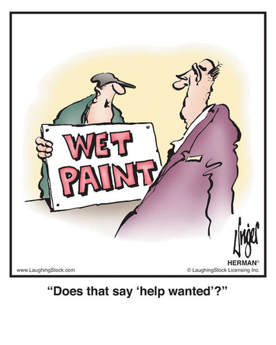 Does that say ‘help wanted’?