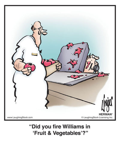 Did you ﬁre Williams in ‘Fruit & Vegetables’?