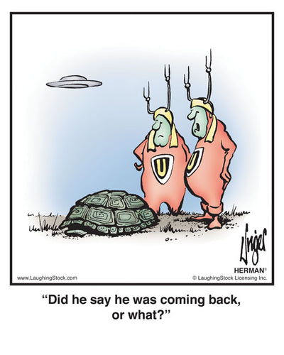 Did he say he was coming back, or what?